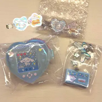 시나몬 시크릿 미니게임기풍 데님 펜 파우치풍 오하지키 씰풍 3점