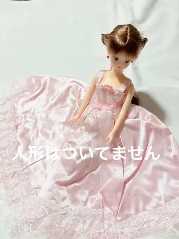 인형 의류 제니 옷 갈아입기 의류 핑크 드레스 핸드메이드