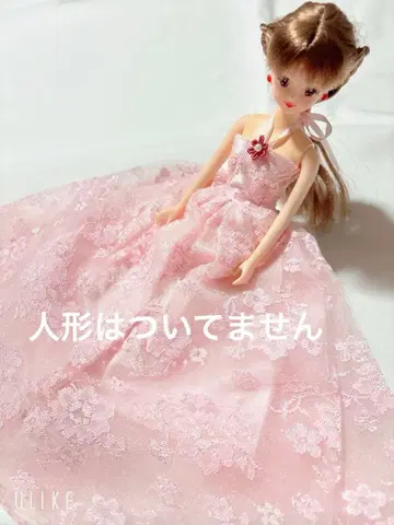 인형 의류 제니 옷 갈아입기 의류 핑크 드레스 핸드메이드