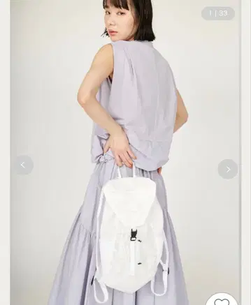 emmi 바카불 백팩 화이트