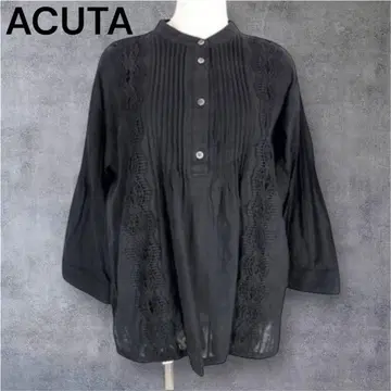 아쿠타 ACUTA 레이스 핀턱 코튼 블라우스 어반 리서치