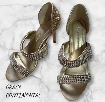 그레이스 콘티넨탈 펌프스 비쥬 엘레강트 하이힐 골드