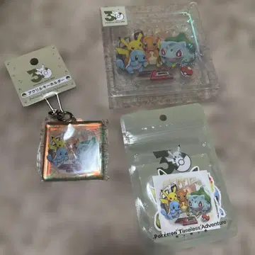 포켓몬 30주년 기념 아크릴 스탠드 키링 스티커 묶음 판매