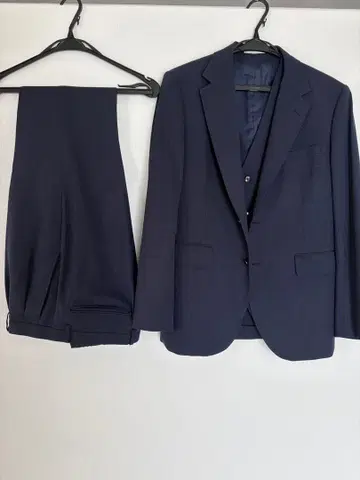 새상품급 PSFA 프리미엄 라인 A6 네이비 쓰리피스 럭셔리 수트