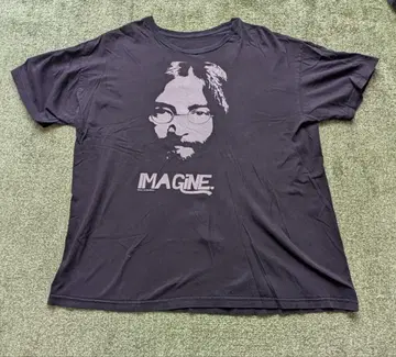 존 레논 IMAGINE 티셔츠 블랙
