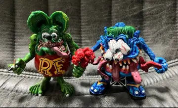 랫핑크/rat fink & 비스트/피규어 2체 세트