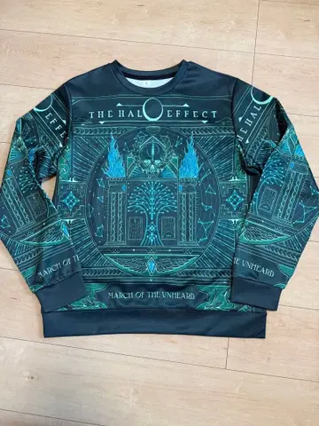 더 헤일로 이펙트 뉴 앨범 커버 전면 프린트 맨투맨 S 사이즈