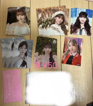 NiziU 미이히 FC 복권 스티커 1만 엔 특전 메세지 카드