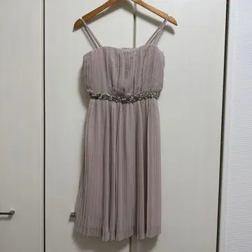 그레이스 콘티넨탈 Ilove 원피스 핑크 플리츠 비쥬 38