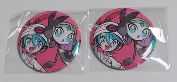 포켓몬 하츠네 미쿠 VOLTAGE Live 캔뱃지 A 에스퍼 2개 세트