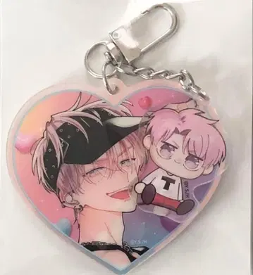 한국판 타몬군 지금 어느 쪽 홀로그램 더블 참 아크릴 키링