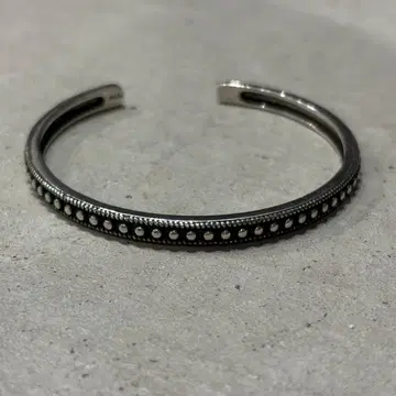 빈티지 실버 925 알 얇은 뱅글 팔찌 심플