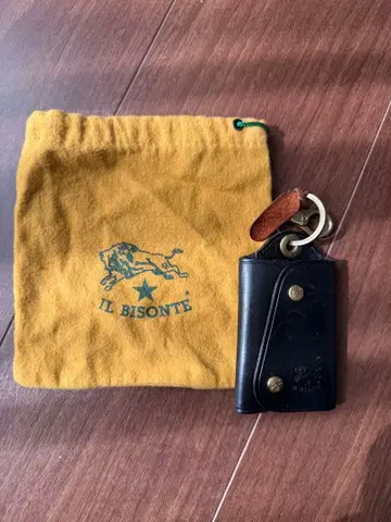 IL BISONTE 가죽 키케이스 수납 가방 포함