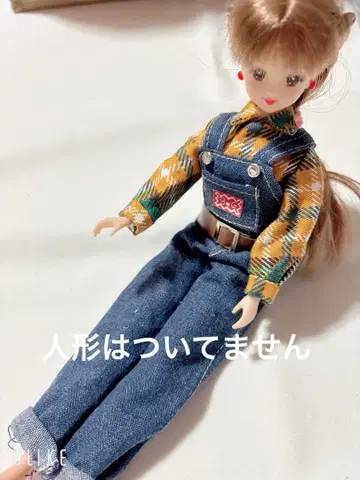 인형 의류 제니 옷 갈아입기 의류 데님 오버롤 타카라 일본제