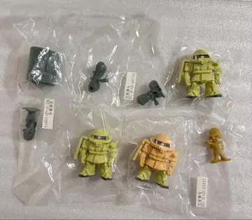 제일복권 건담~자쿠 II~ H상 탁상 자쿠 소대 피규어 3종 + 덤