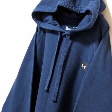 언더아머 로고 후드 맨투맨 네이비 XL 구제 의류