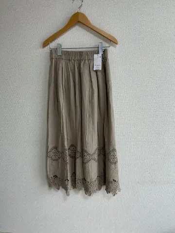 나노 유니버스 그레이 베이지 레이스 스커트 프리 사이즈