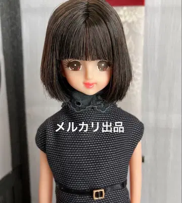 초대 제니 리카짱 캐슬 블랙 헤어 밥 수트 셋업