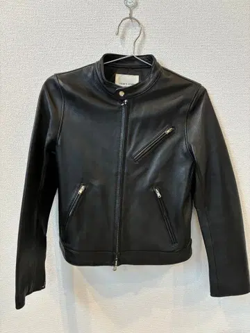 FREAK'S STORE 천연 가죽 블랙 레더 재킷