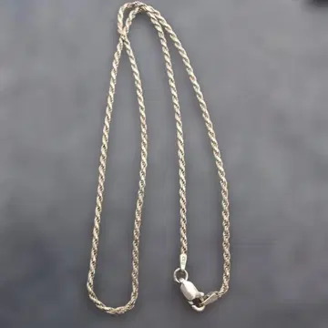 AGI 이탈리아 각인 있음 925 실버 목걸이 약 40cm 폭 1.6mm