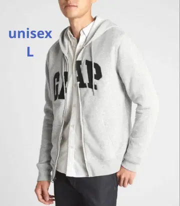 [ 새상품 ] unisex GAP 로고 집업 후드티 L