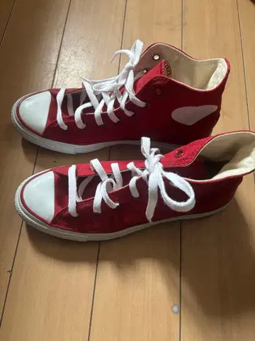 컨버스 레드 하트 마크 스니커즈