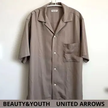 뷰티 앤 유스 유나이티드 애로우즈 반팔 오픈 카라