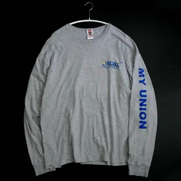 00s MY UNION 롱 슬리브 T셔츠 UFCW USA제 XL