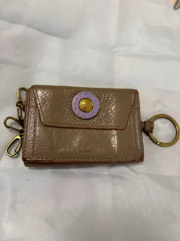 베이지 가죽 키케이스 일비종떼