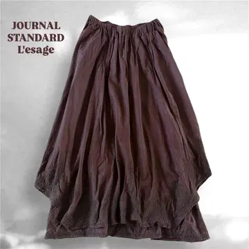 [새상품급] 저널 스탠다드 레더쥬 자수 디자인 스커트