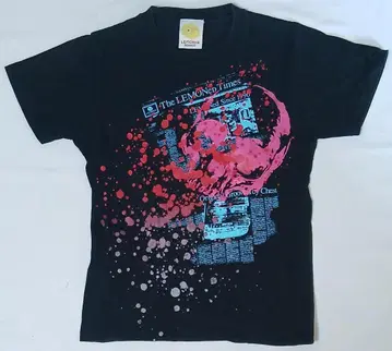 Lemoned 레모네이드 로고 블랙 T셔츠 hide 키즈 150