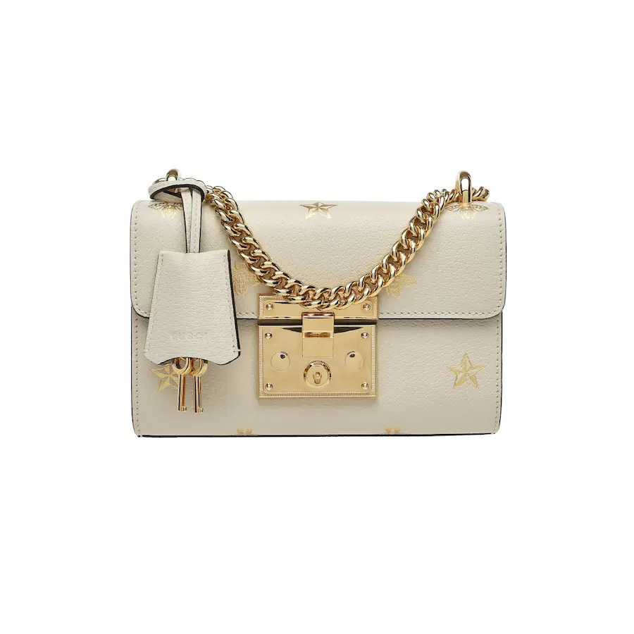 Gucci Bee Star Padlock 单肩包（小号）