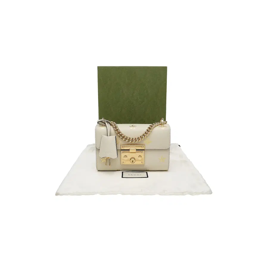 Gucci Bee Star Padlock 单肩包（小号）