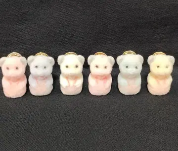 데드스탁 동물 플로키 마스코트 브로치 6개 세트 팬시