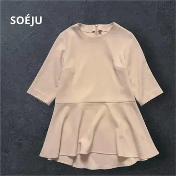 soeju 소쥬 페플럼 블라우스 S 핑크 세레모니/오피스