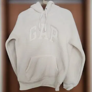 [ GAP ] 플리스 후드 부착 후드티 화이트 XS 사이즈
