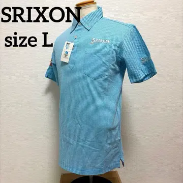 XXIO x SRIXON 더블 네임 골프 피케 셔츠 L 블루