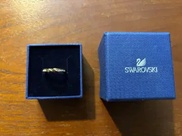 스와로브스키 반지 50 약 9호 골드 박스 포함