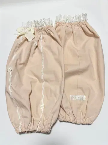 [ ANLICO 사에라 ] [ 새상품급 ] 암커버 쉘핑크 레이스 리본