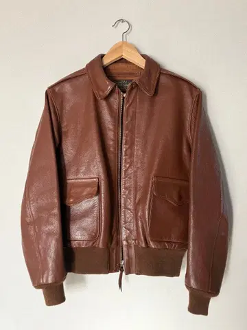 구 리얼 맥코이 A-2 가죽 플라이트 자켓 34