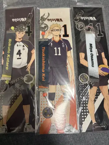 하이큐 한국 POPUP 스트랩 키링 세트