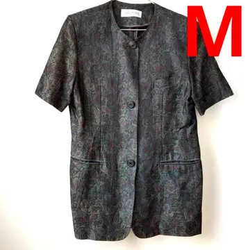 [새상품급] CASSA FORTE 노카라 반팔 자켓 size: M