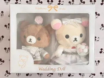 갈색곰 신랑 코리락쿠마 신부 웨딩 인형 리락쿠마 스토어