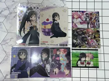 마도카 마기카 아케미 호무라 메모리얼 카드 코스터 특전 브로마이드 8점