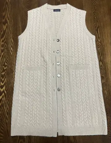 캐시미어 100% 롱 니트 베스트