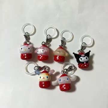 산리오 캐릭터즈 딸기 메지루시 액세서리 컴플리트