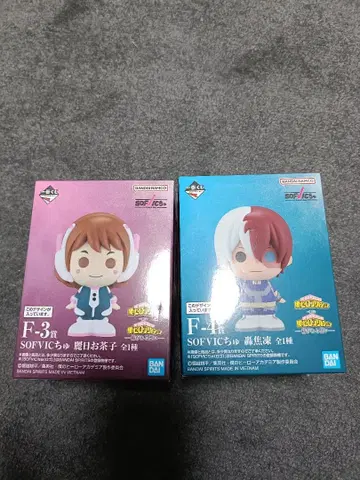 히로아카 제일복권 F상 소프트 비닐 피규어 토도로키 우라라카 2종 세트