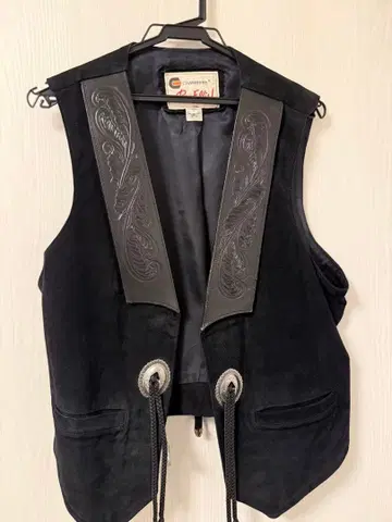 빈티지 웨스턴 레더 베스트