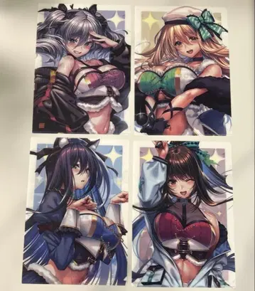 아마카노 SS 캐릭터 송 특전 A4 클리어 파일 4종 세트