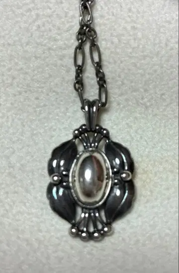 새상품급 조지 젠슨 목걸이 2000 925 이어 펜던트 실버